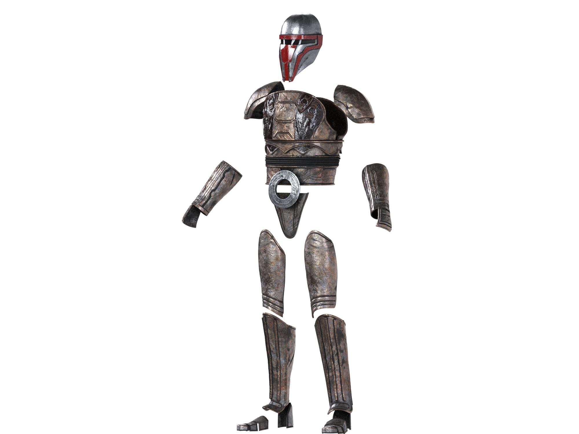 Darth Revan  Helmet Star Wars  mask armor kolor  3D print model_9