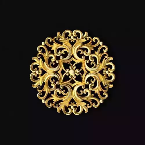 Central decor ornament for furniture