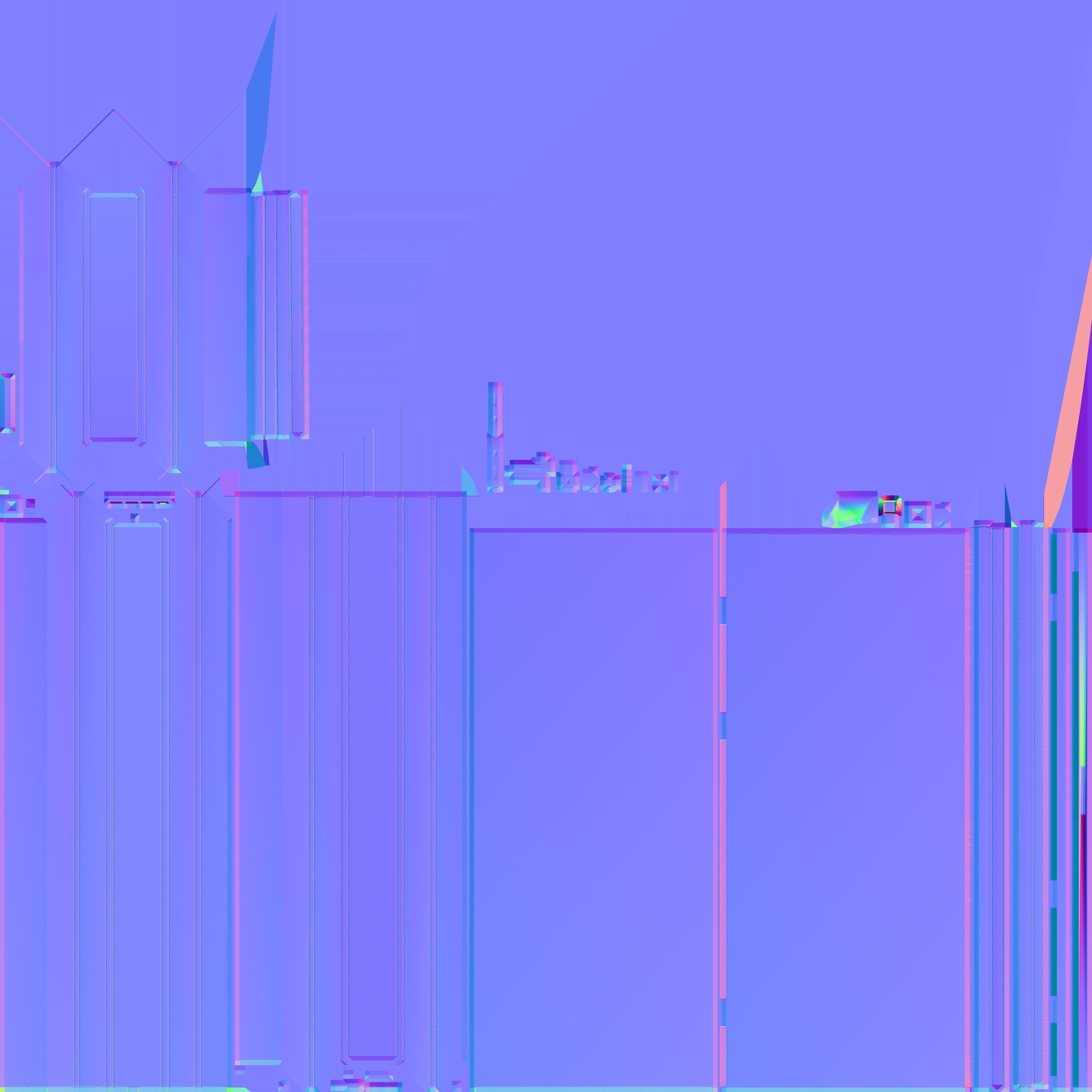 01 02 White Door Low-poly 3D model_7