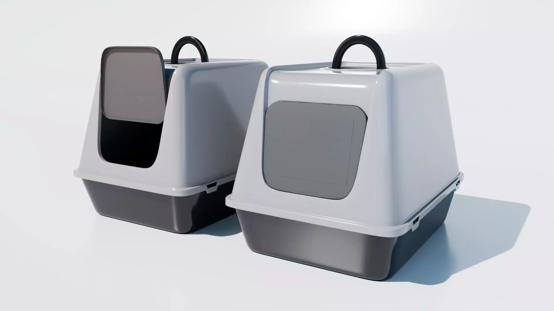 Cat Litter Box Free low-poly 3D model