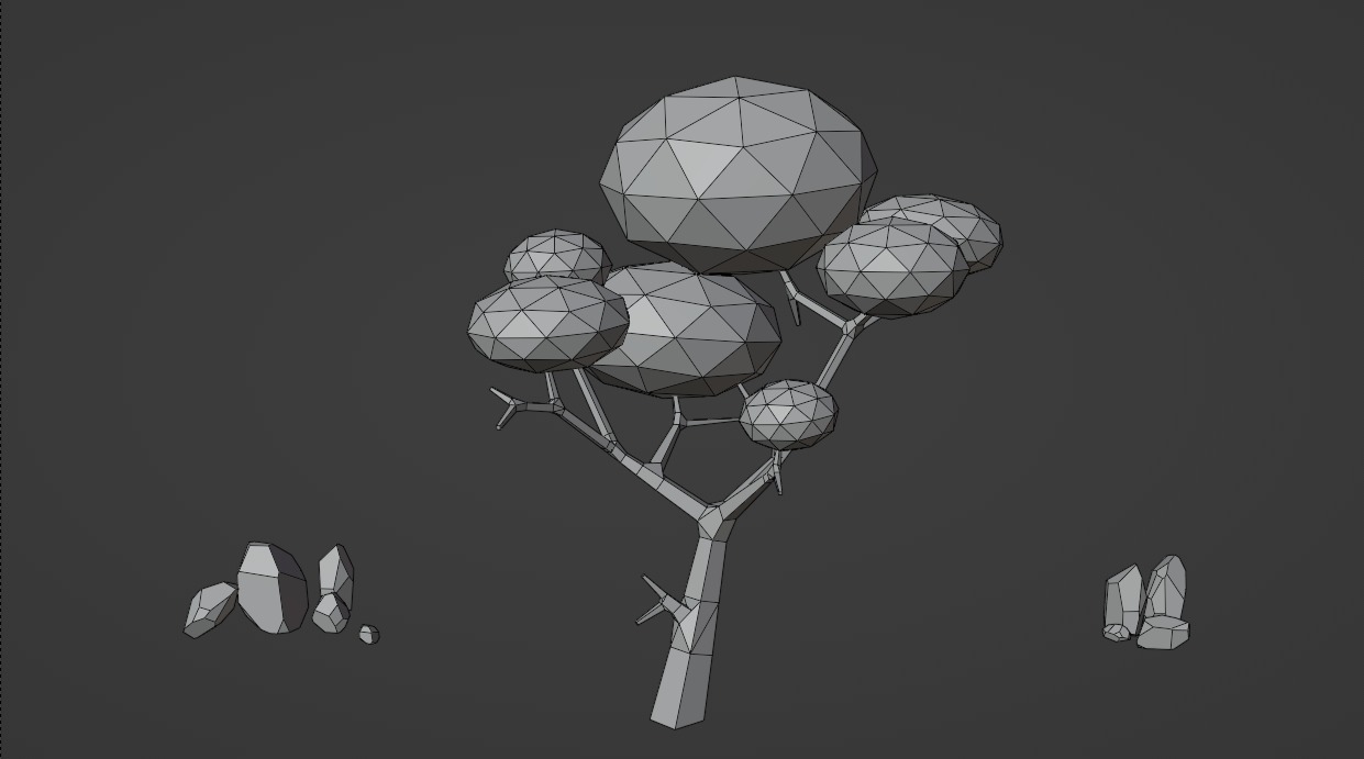 Low poly Trees Free low-poly 3D model_5