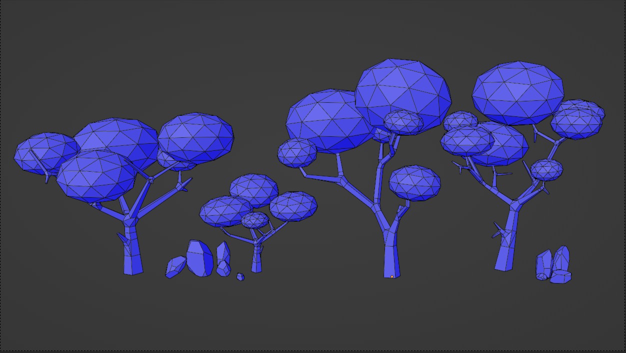Low poly Trees Free low-poly 3D model_7