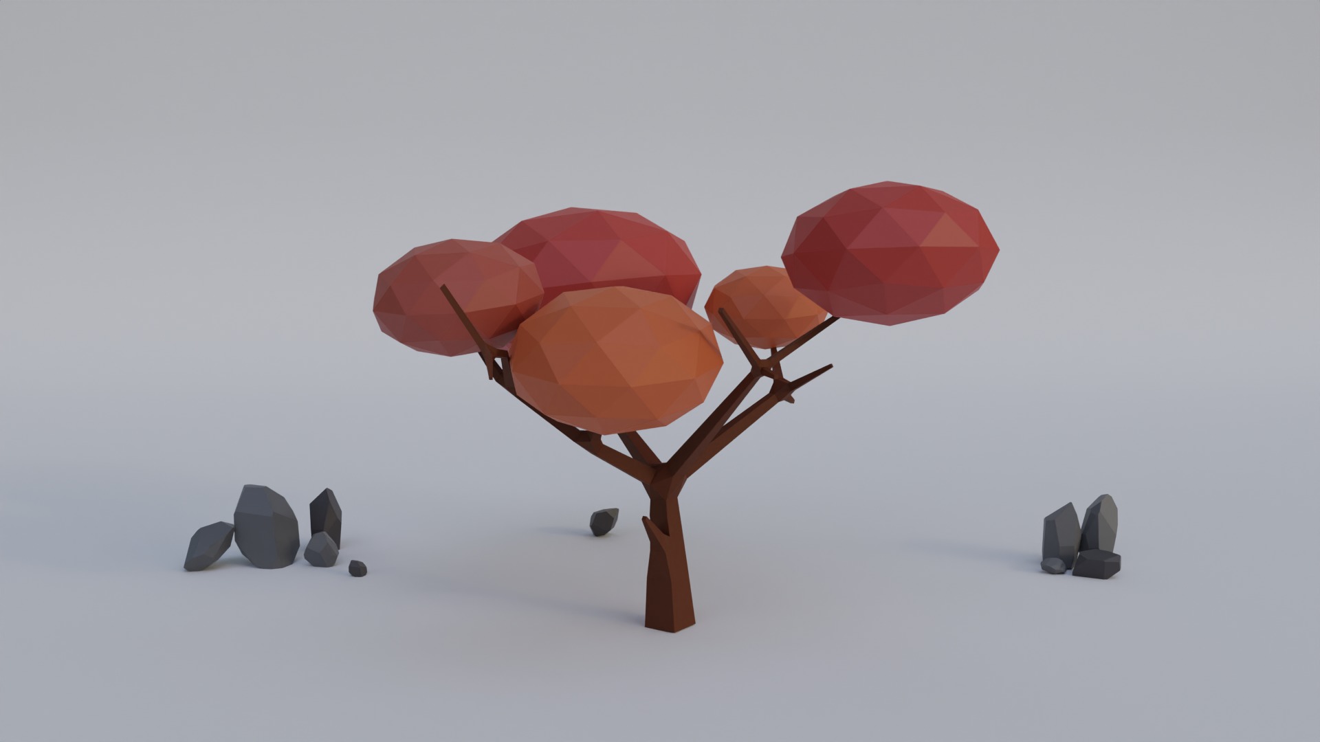 Low poly Trees Free low-poly 3D model_1