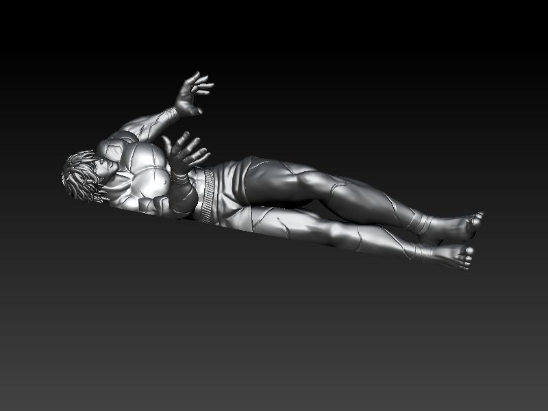 Baki the Grappler Pendant ZBrush Model 3D print model_9