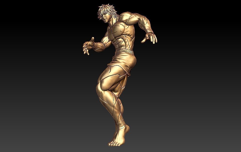 Baki the Grappler Pendant ZBrush Model 3D print model_1