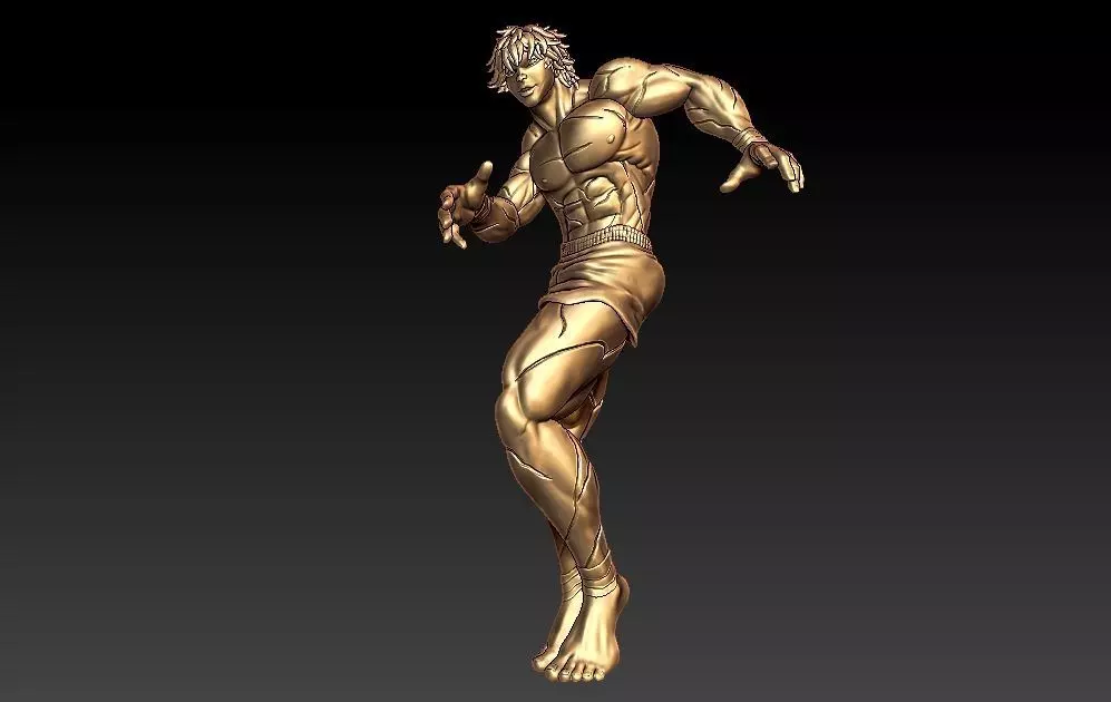 Baki the Grappler Pendant ZBrush Model 3D print model_0