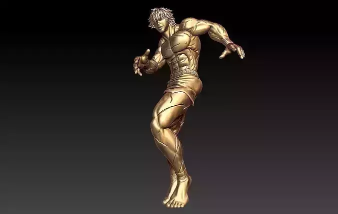  Baki the Grappler Pendant  ZBrush Model 3D print model