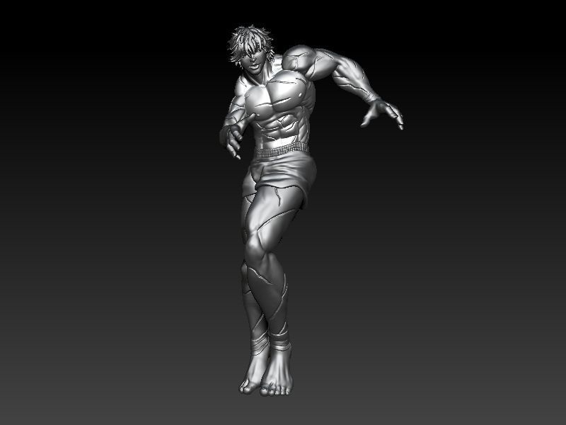 Baki the Grappler Pendant ZBrush Model 3D print model_5