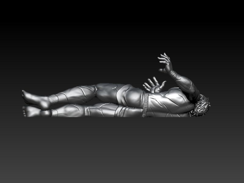 Baki the Grappler Pendant ZBrush Model 3D print model_8