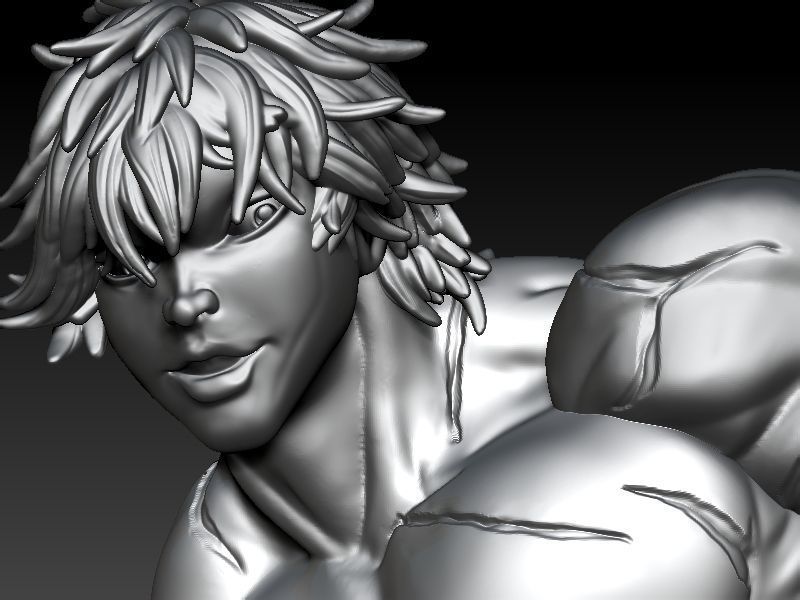 Baki the Grappler Pendant ZBrush Model 3D print model_2