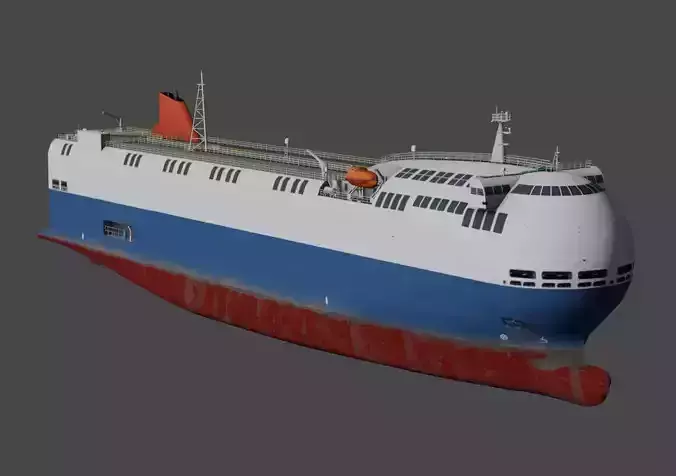 SSS bowed car carrier 3D model  Low-poly 3D model