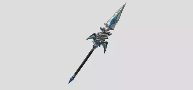 Halberd by Tripo Free low-poly 3D model