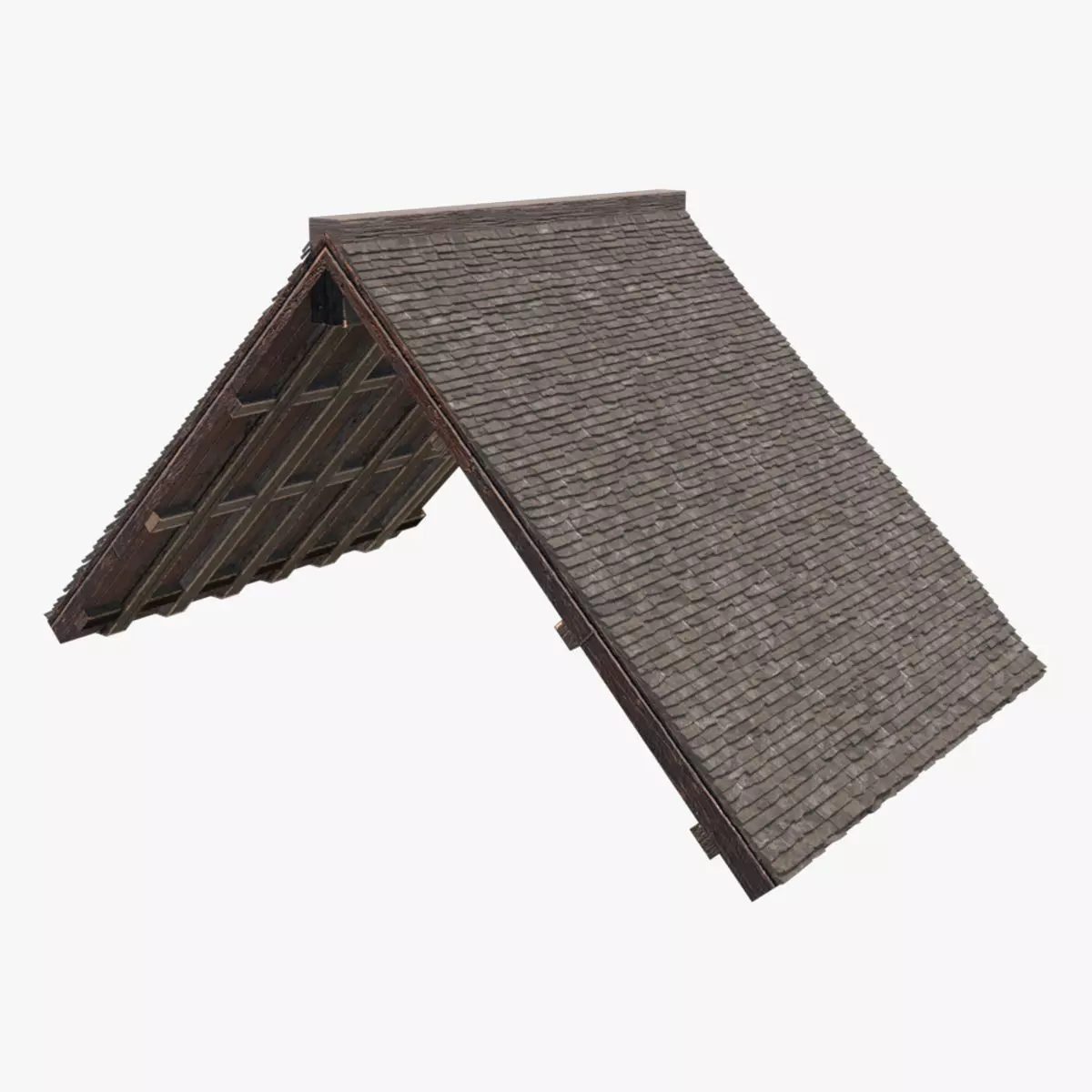 Medieval Roof V03 Low-poly 3D model
