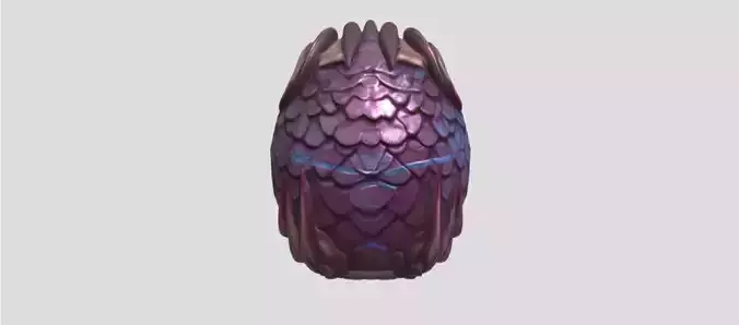 Purple Dinosaur Egg by Tripo
