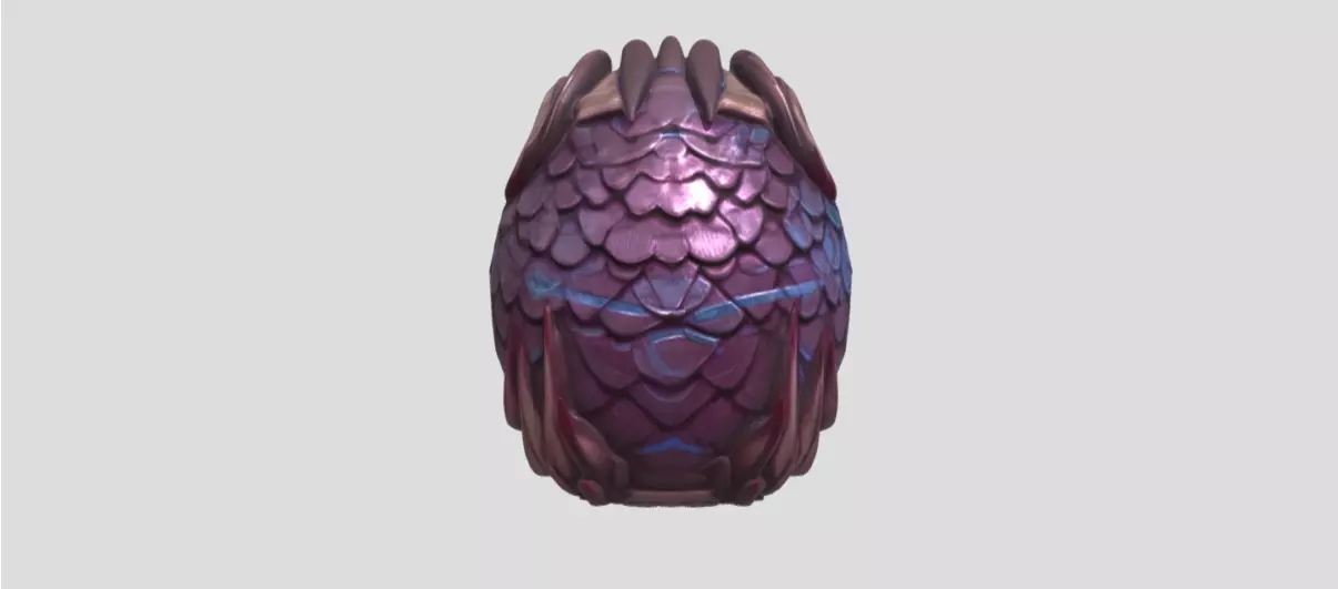 Purple Dinosaur Egg by Tripo Free low-poly 3D model