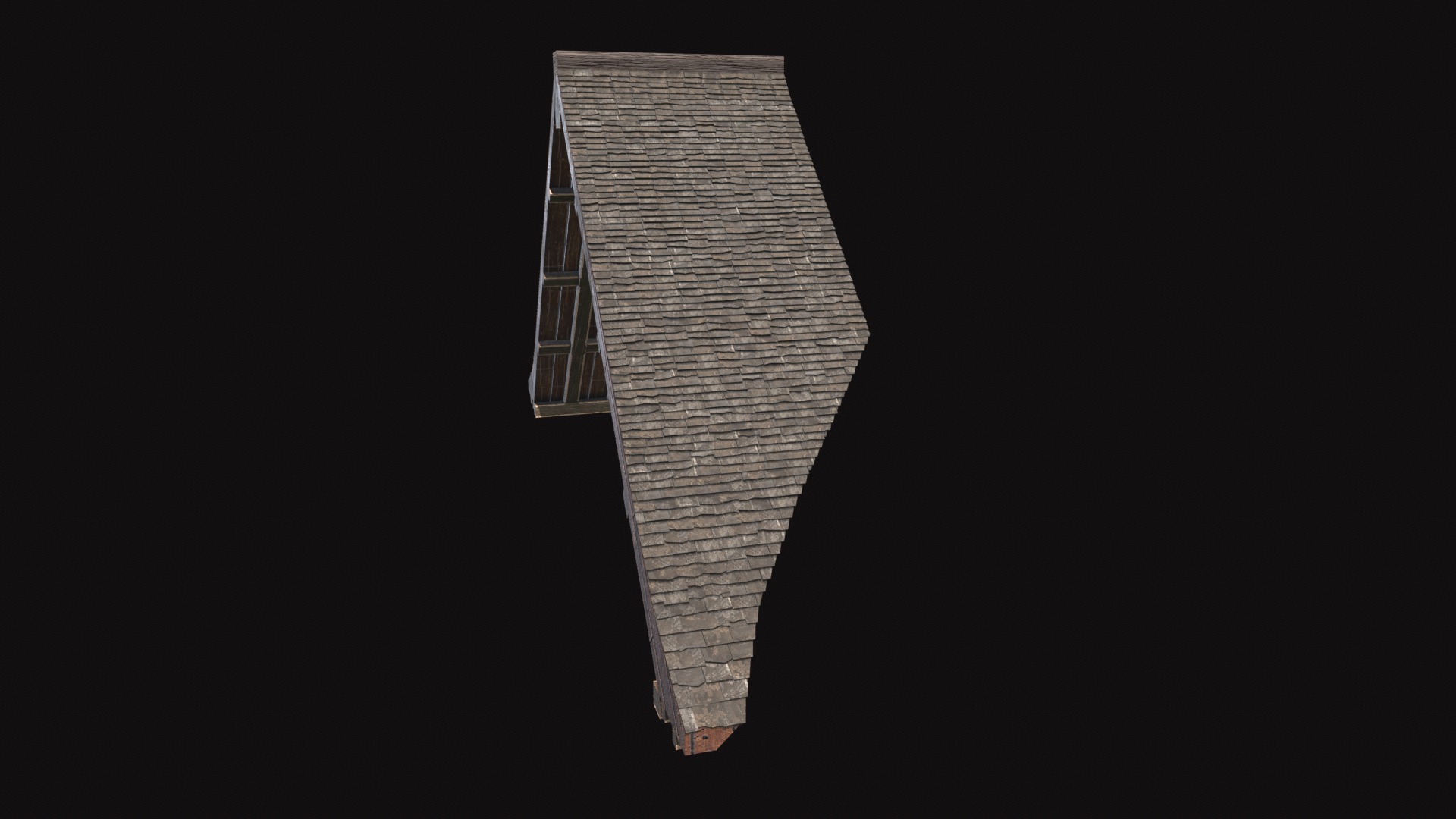 Medieval Roof V08 Low-poly 3D model_5
