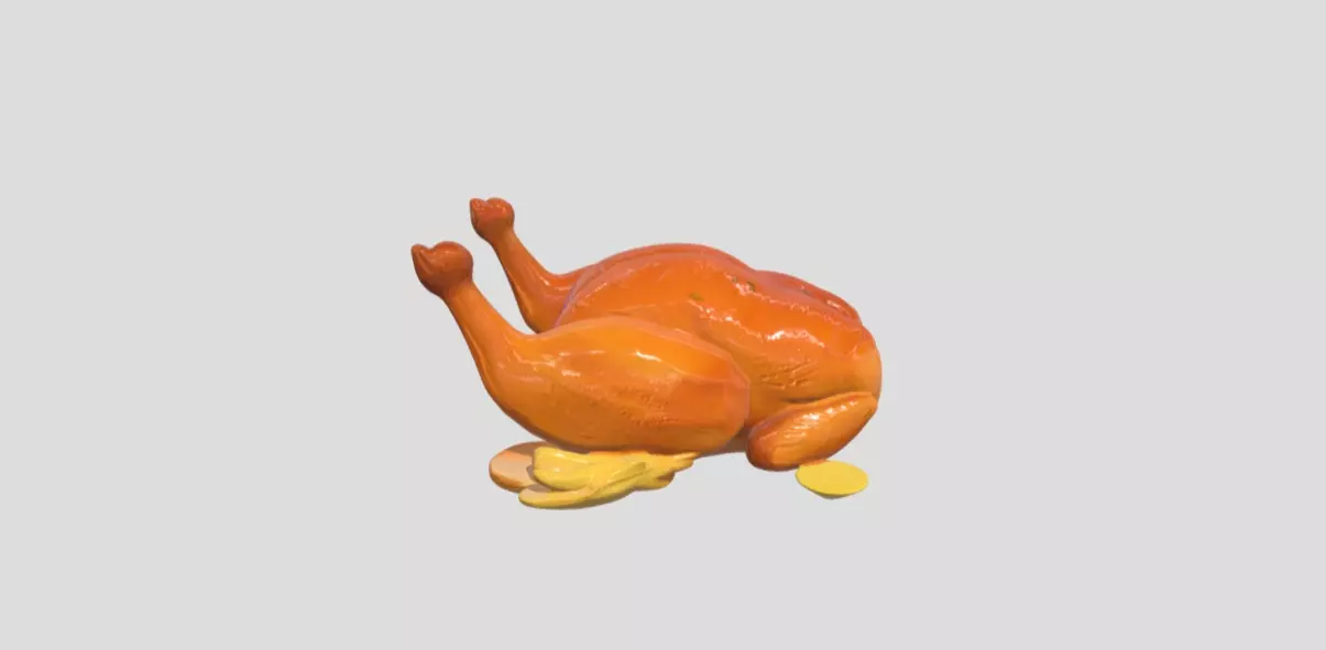 Roast Chicken by Tripo Free low-poly 3D model_0