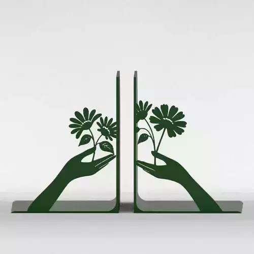 Handed Flowers Bookends