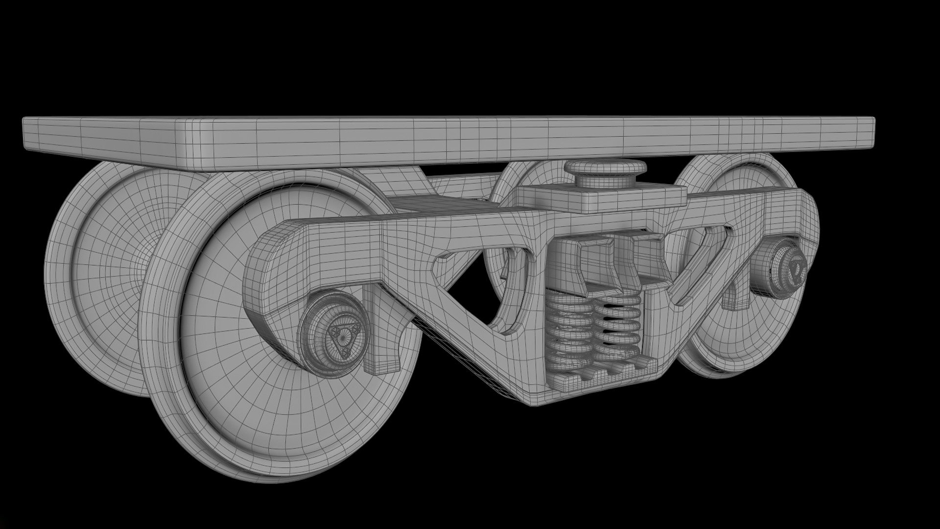 TRAIN BOGIE 3D model_10