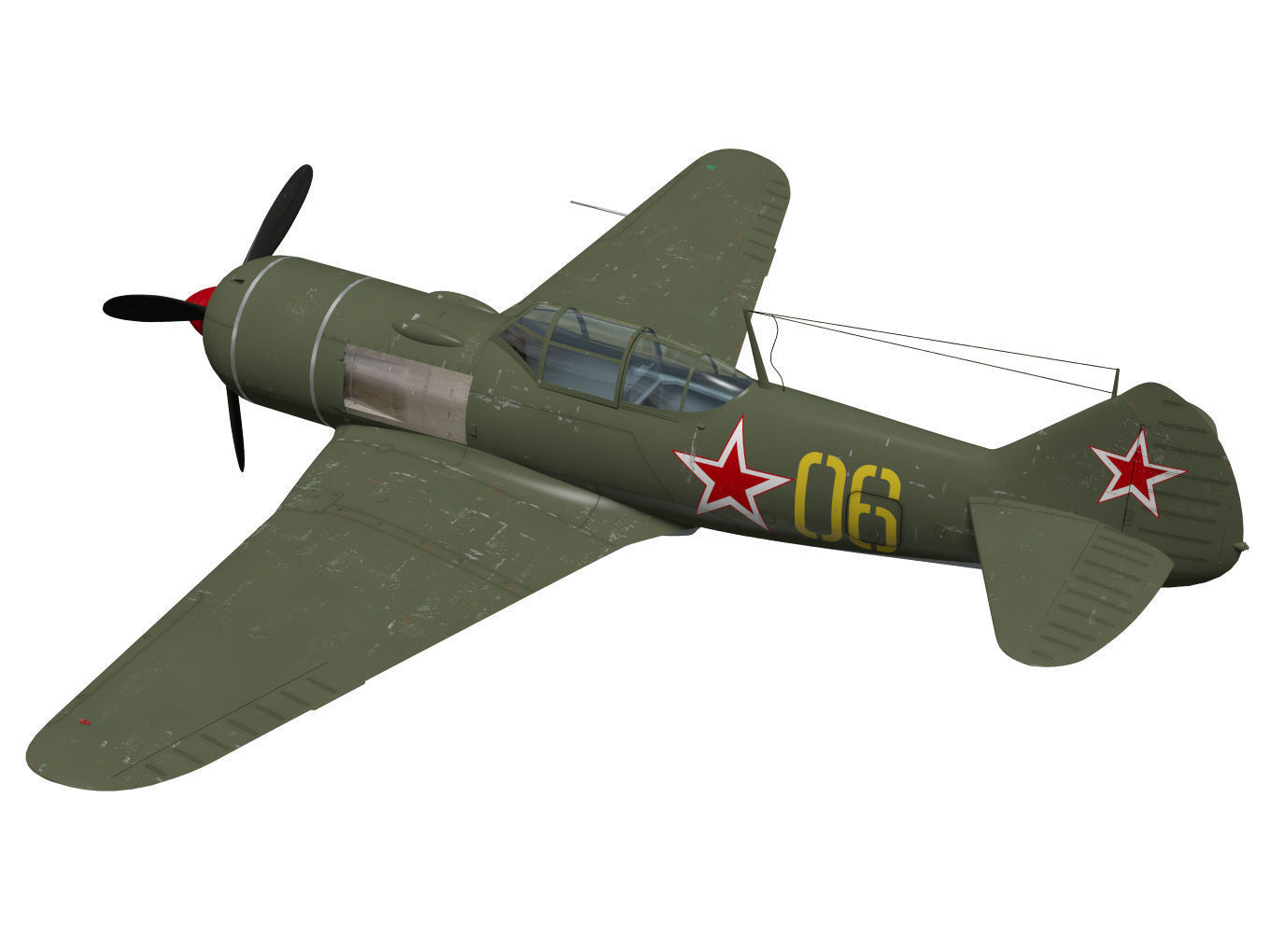 Lavochkin La-7 3D model_1