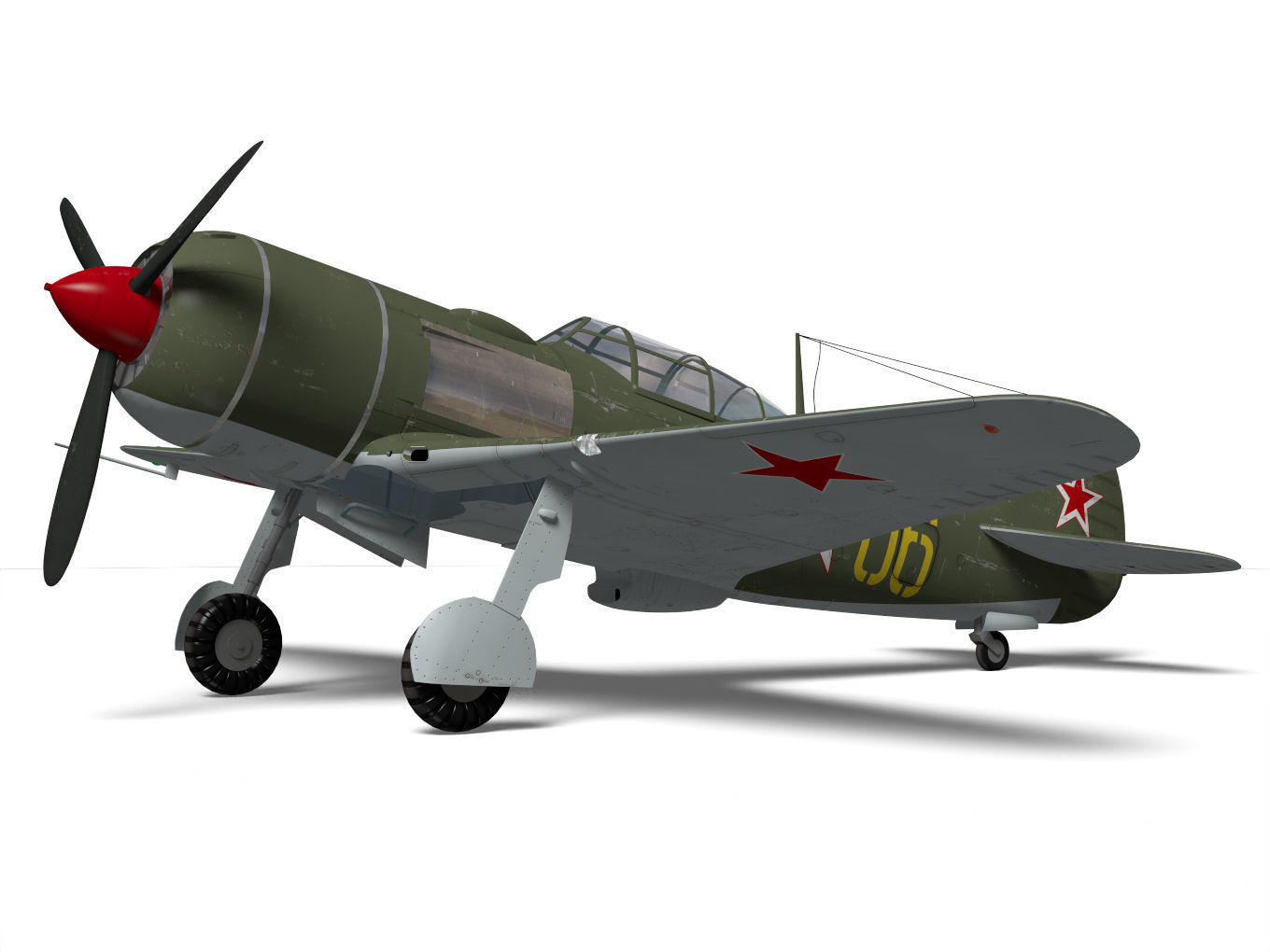 Lavochkin La-7 3D model_5