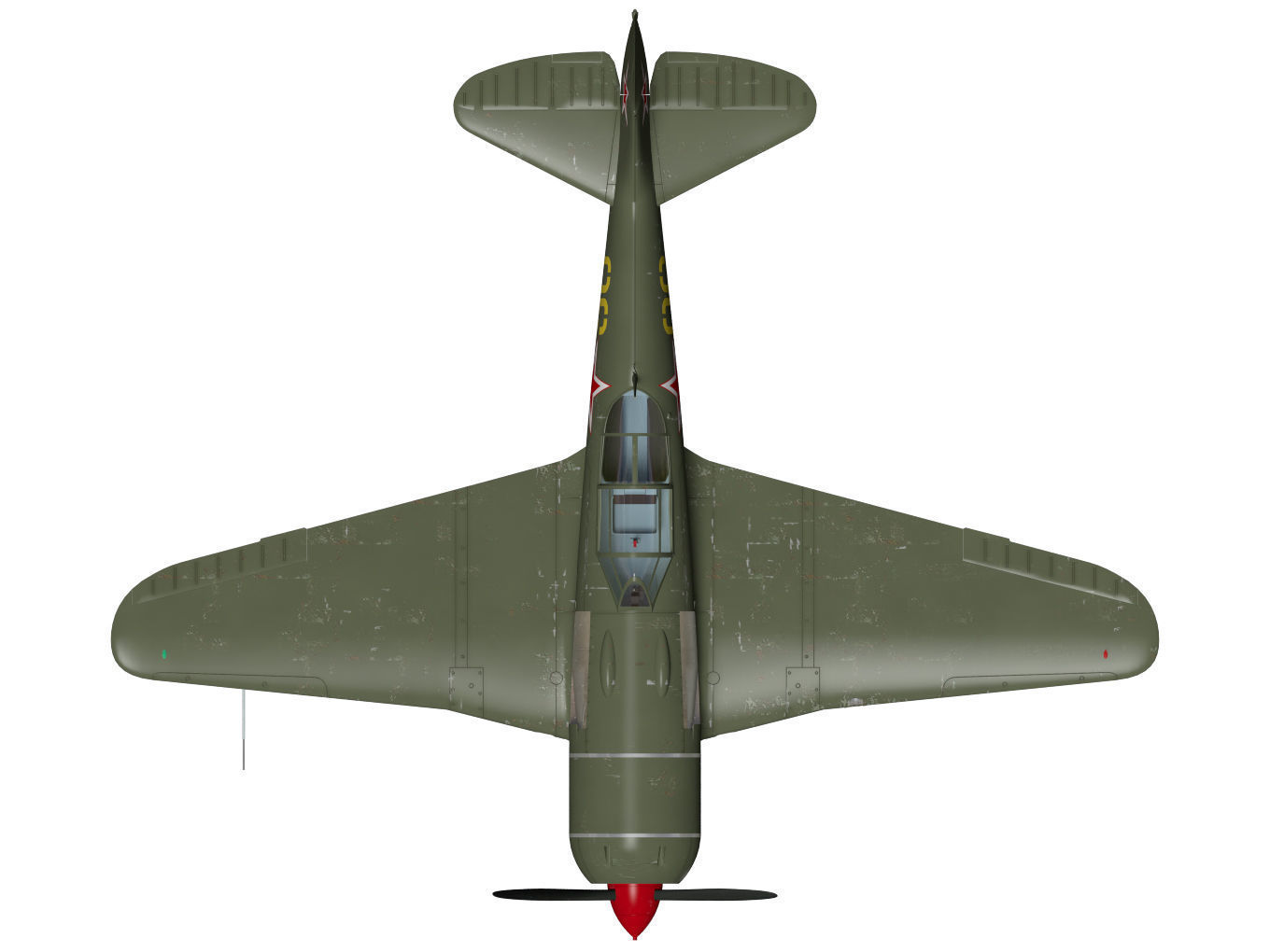 Lavochkin La-7 3D model_12
