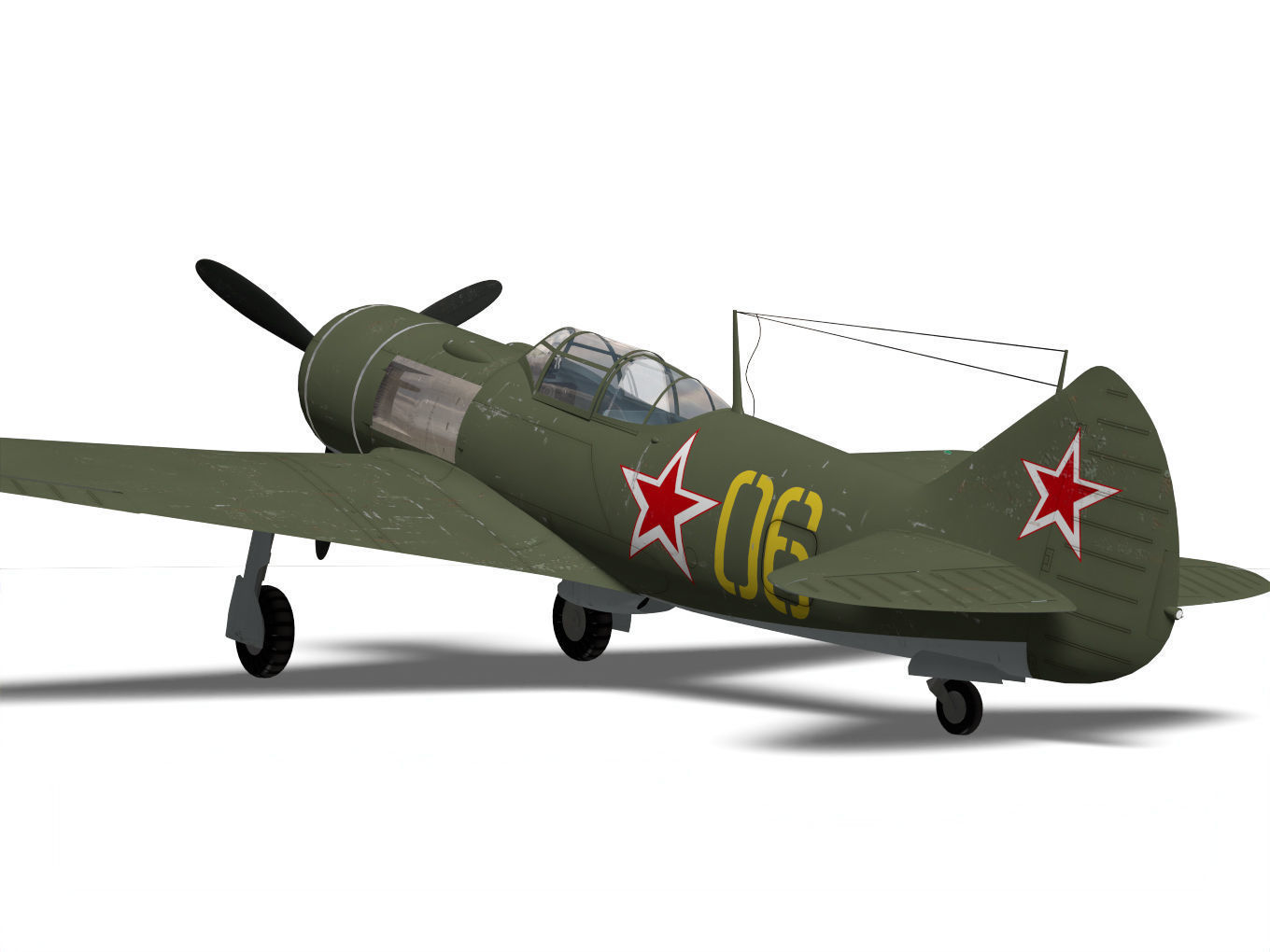 Lavochkin La-7 3D model_6