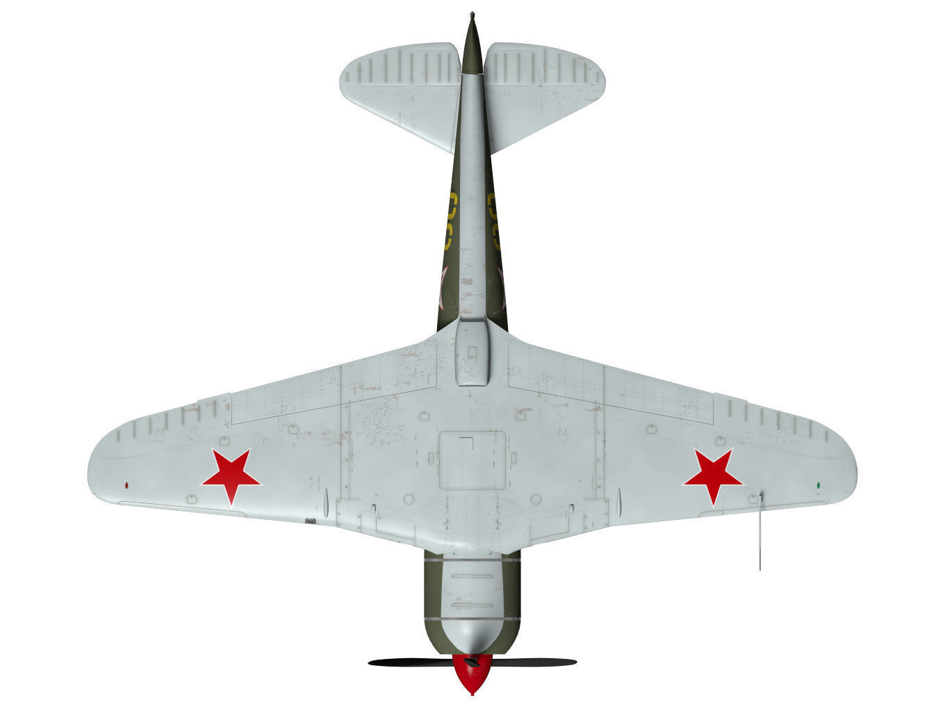 Lavochkin La-7 3D model_13