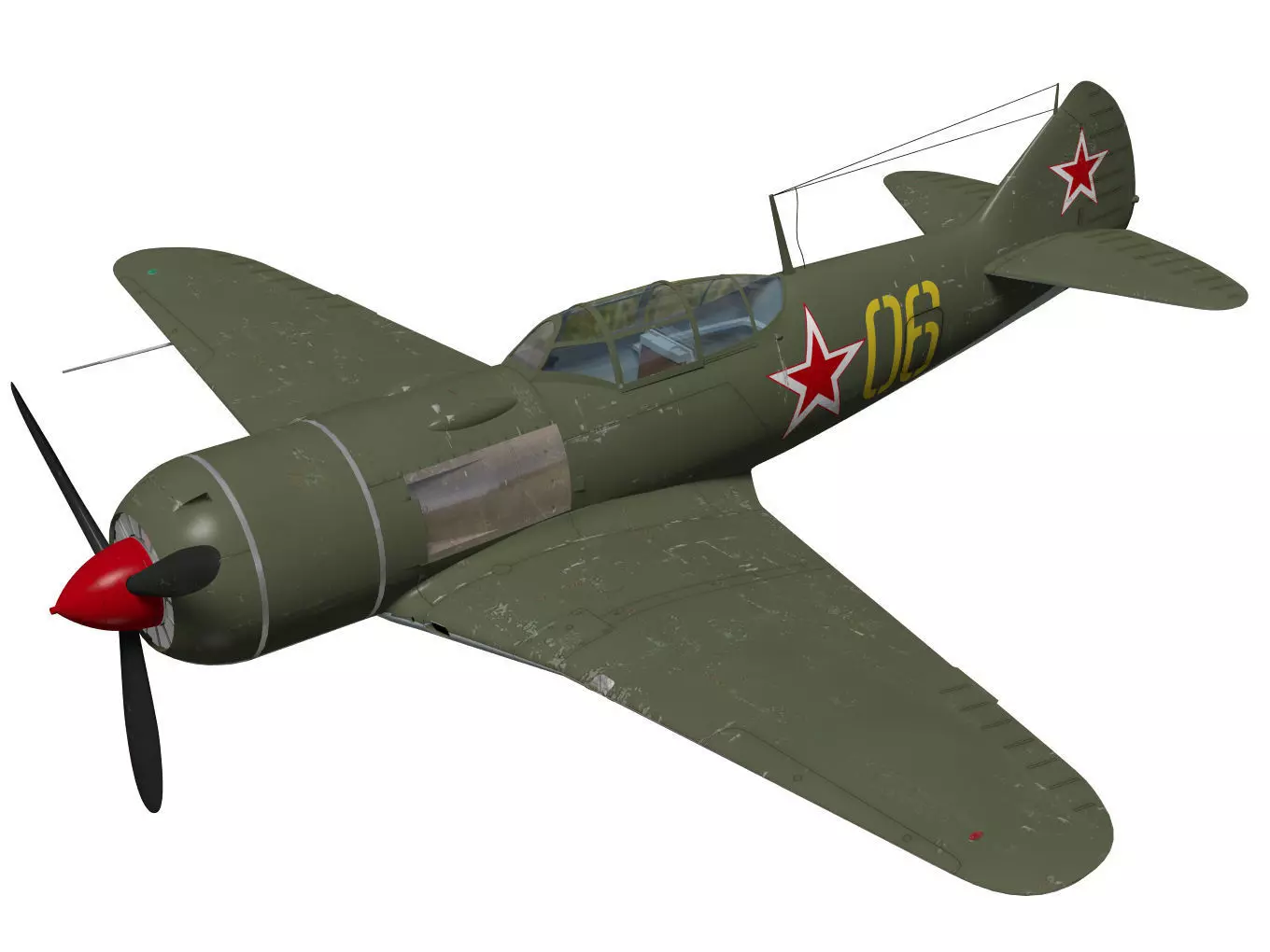 Lavochkin La-7 3D model_0