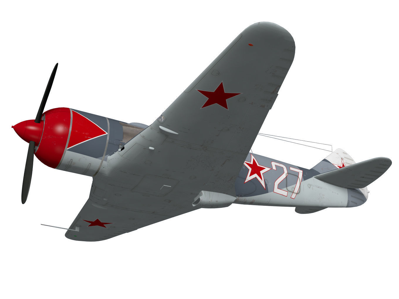 Lavochkin La-7 3D model_3