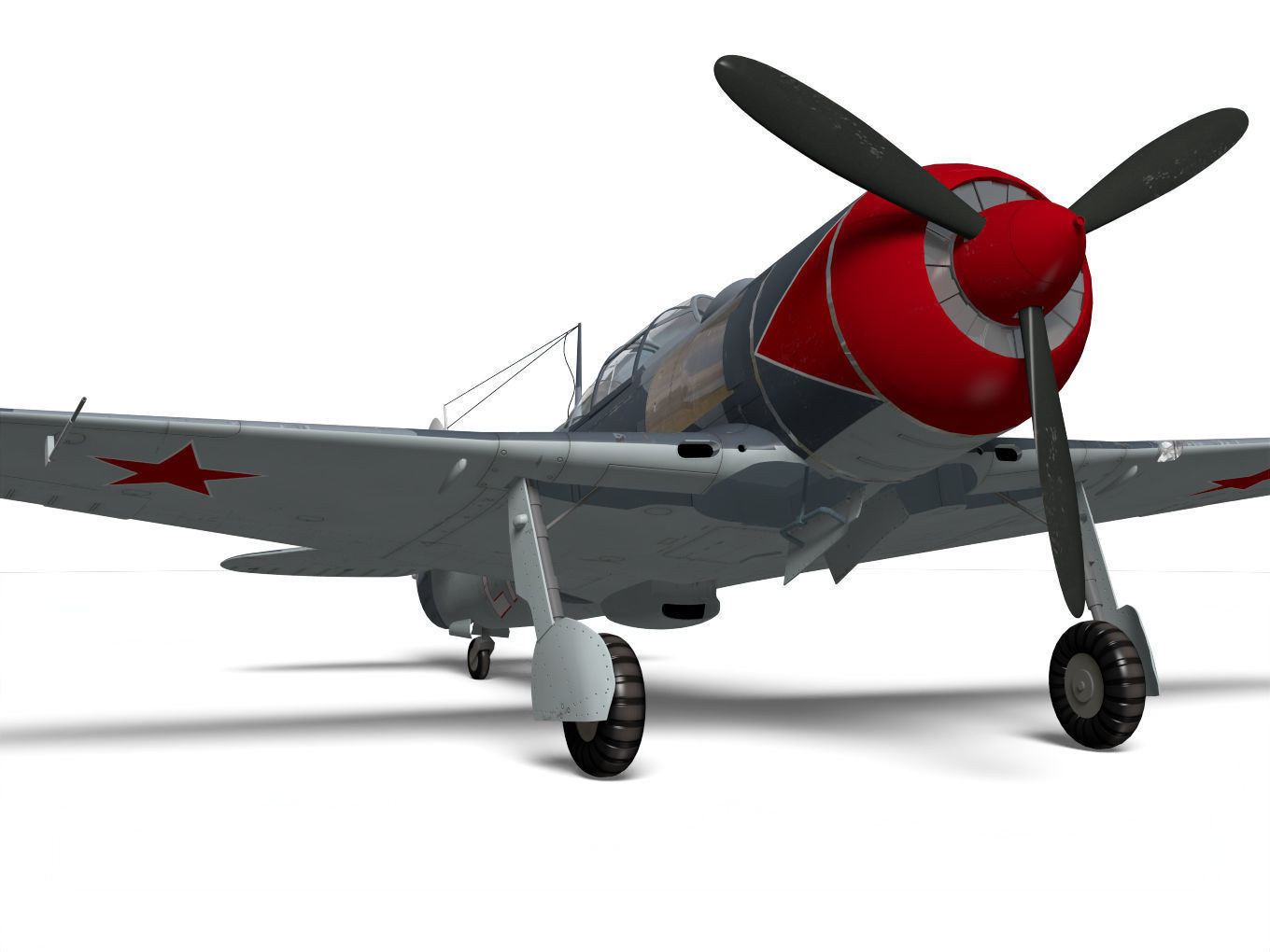 Lavochkin La-7 3D model_7