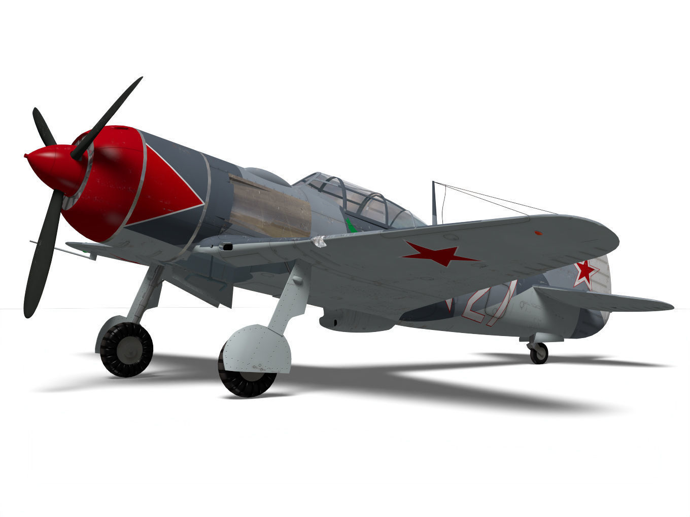 Lavochkin La-7 3D model_5