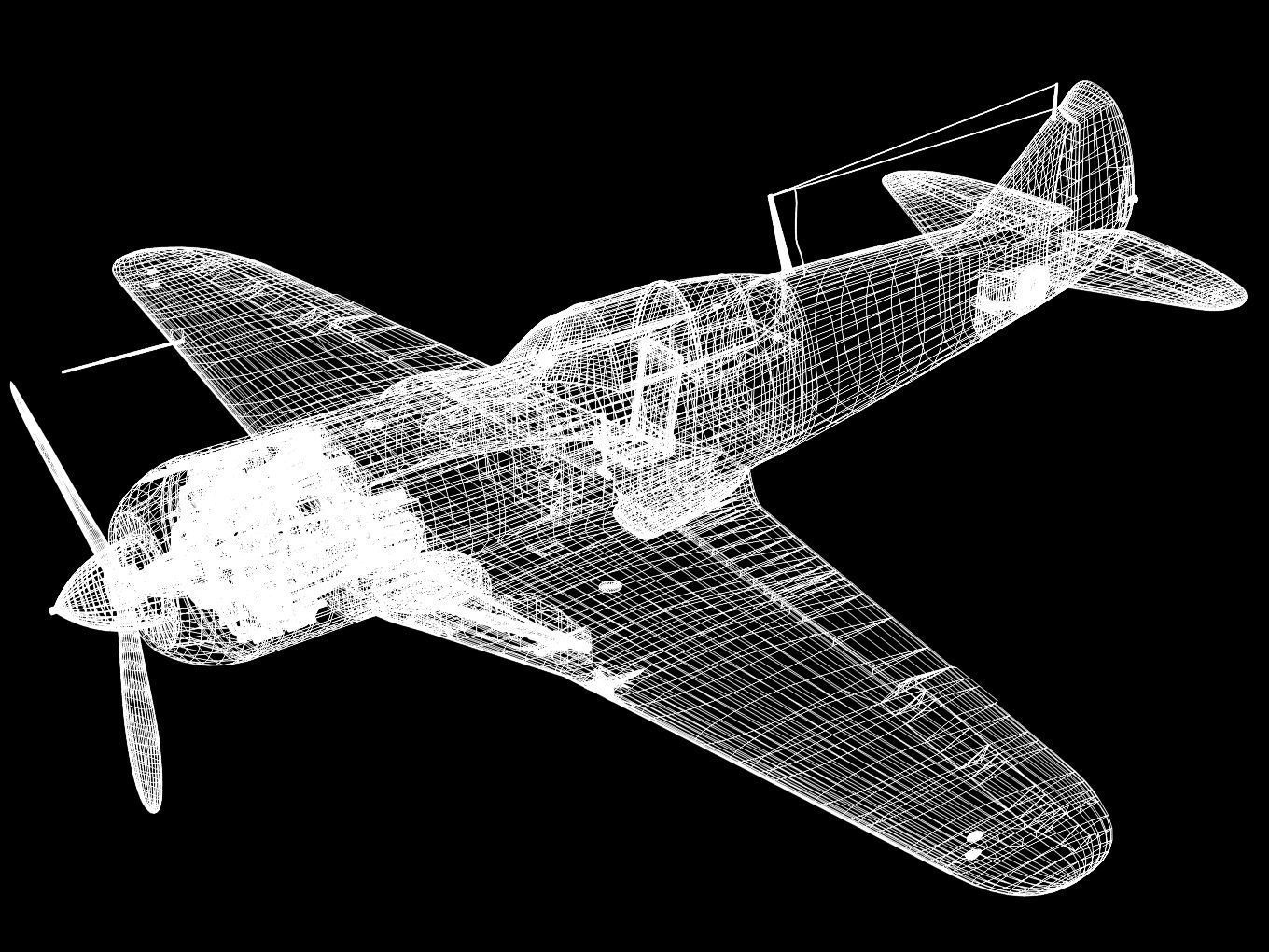 Lavochkin La-7 3D model_15