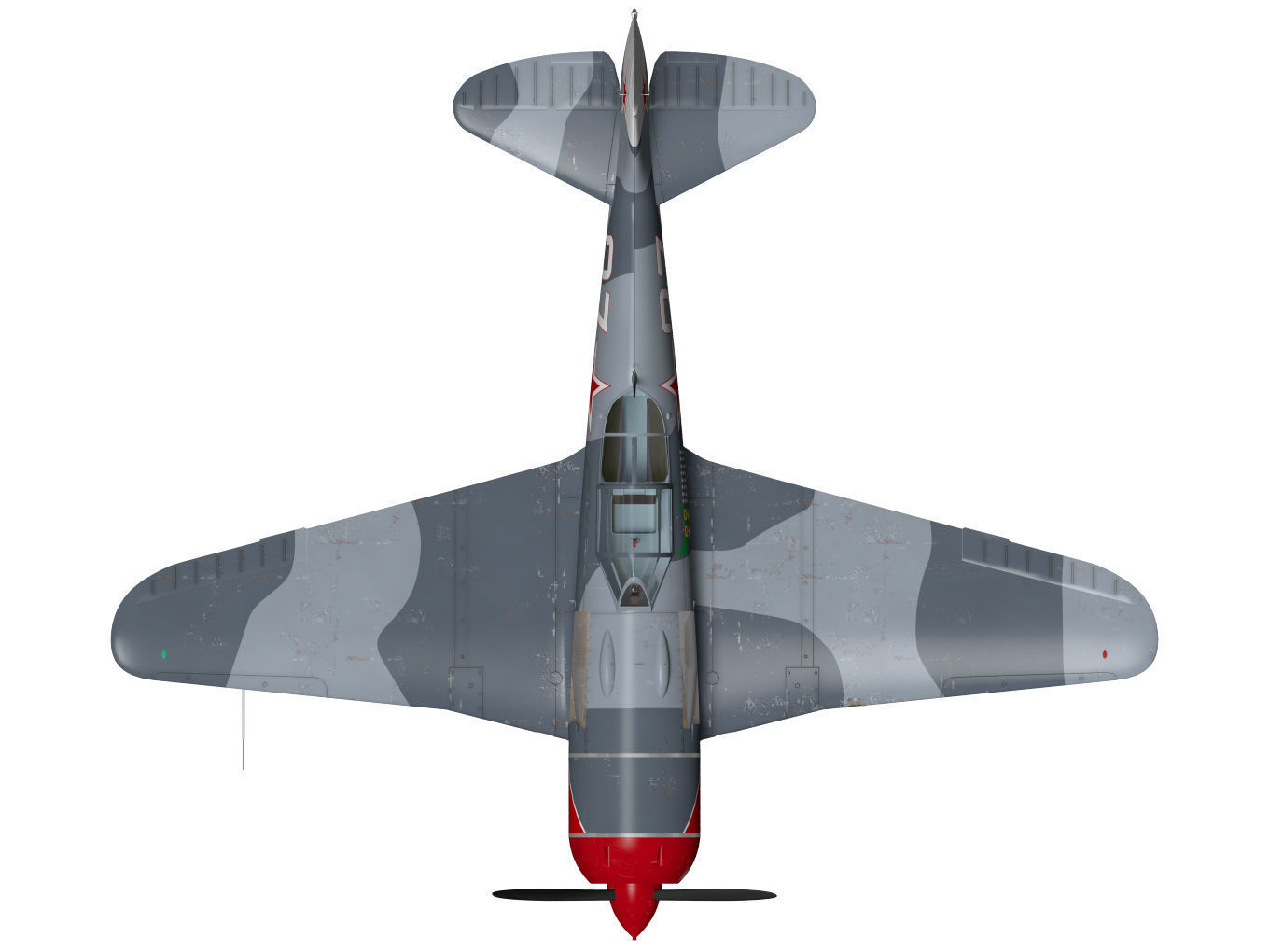 Lavochkin La-7 3D model_12