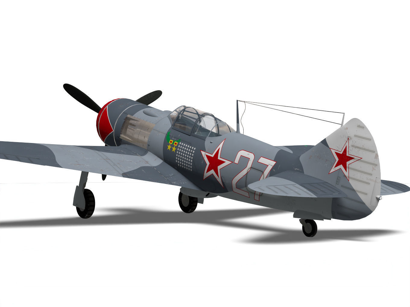 Lavochkin La-7 3D model_6