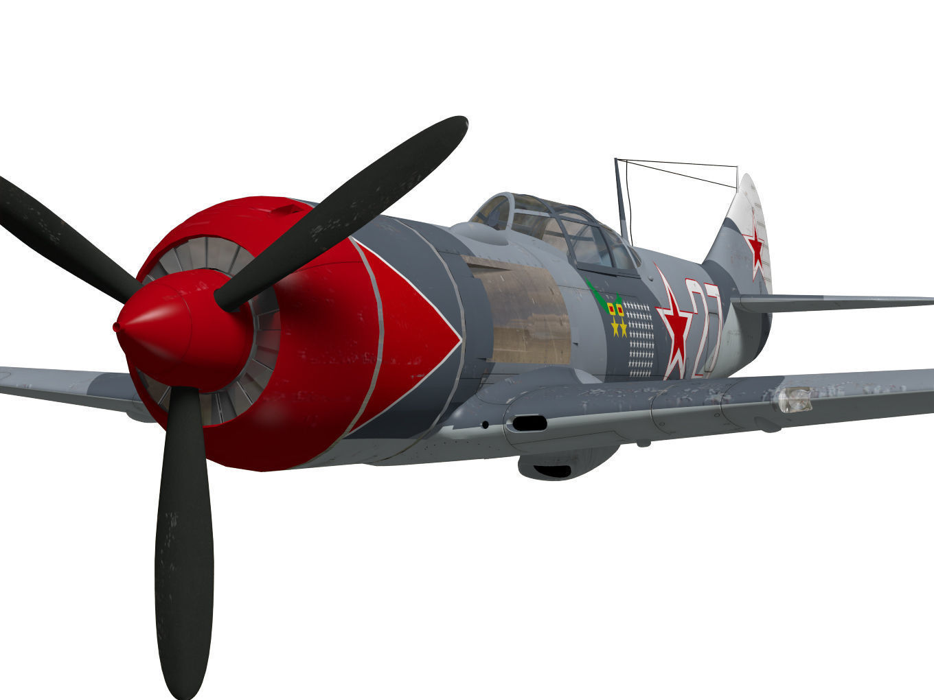Lavochkin La-7 3D model_4