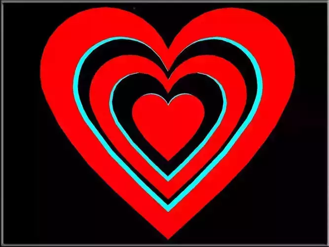 Heart target symbol icon