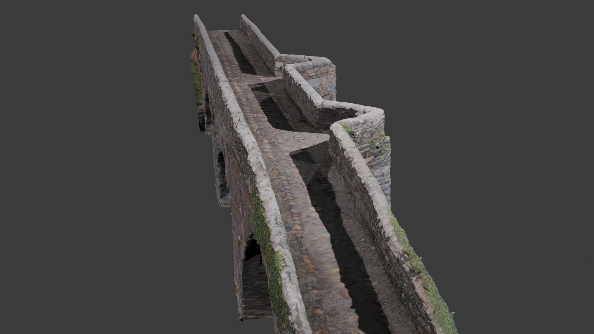 Scanning Roman Bridge 3D Low-poly 3D model_4