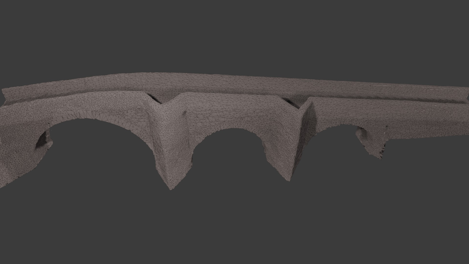 Scanning Roman Bridge 3D Low-poly 3D model_6