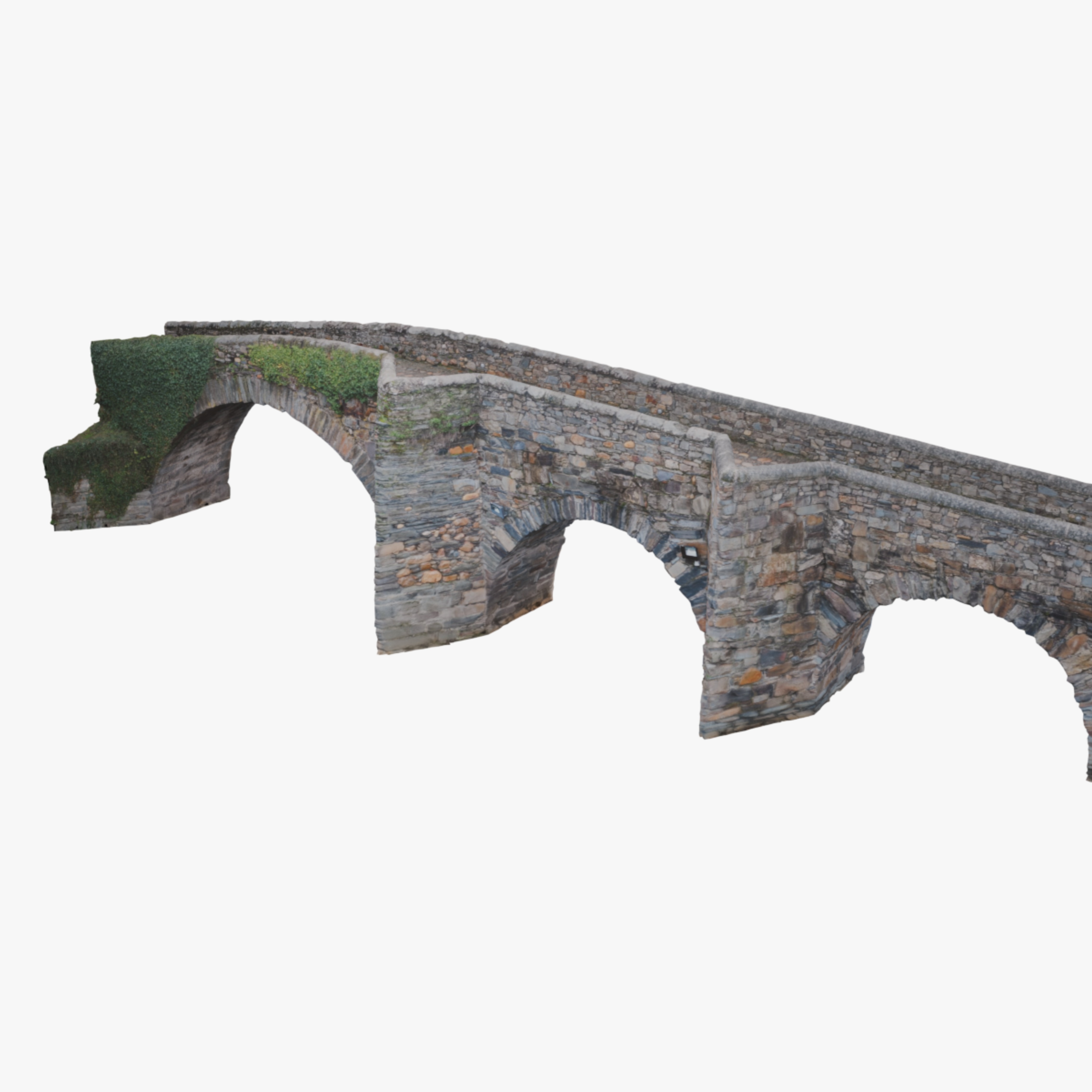 Scanning Roman Bridge 3D Low-poly 3D model_5
