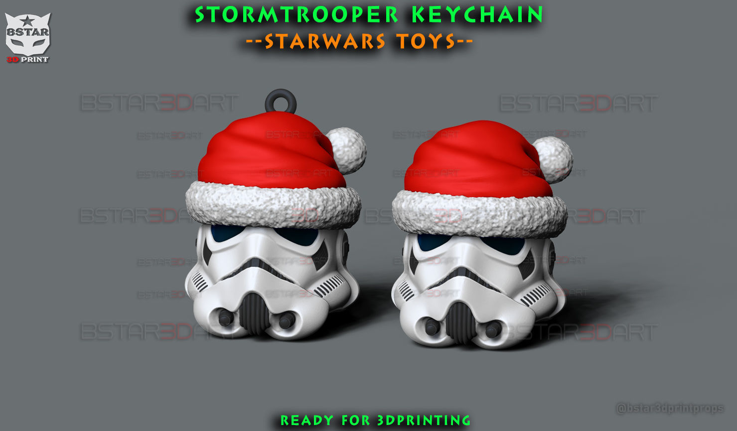 Stormtrooper keychain - Starwars Christmas Decoration 3D print model_1