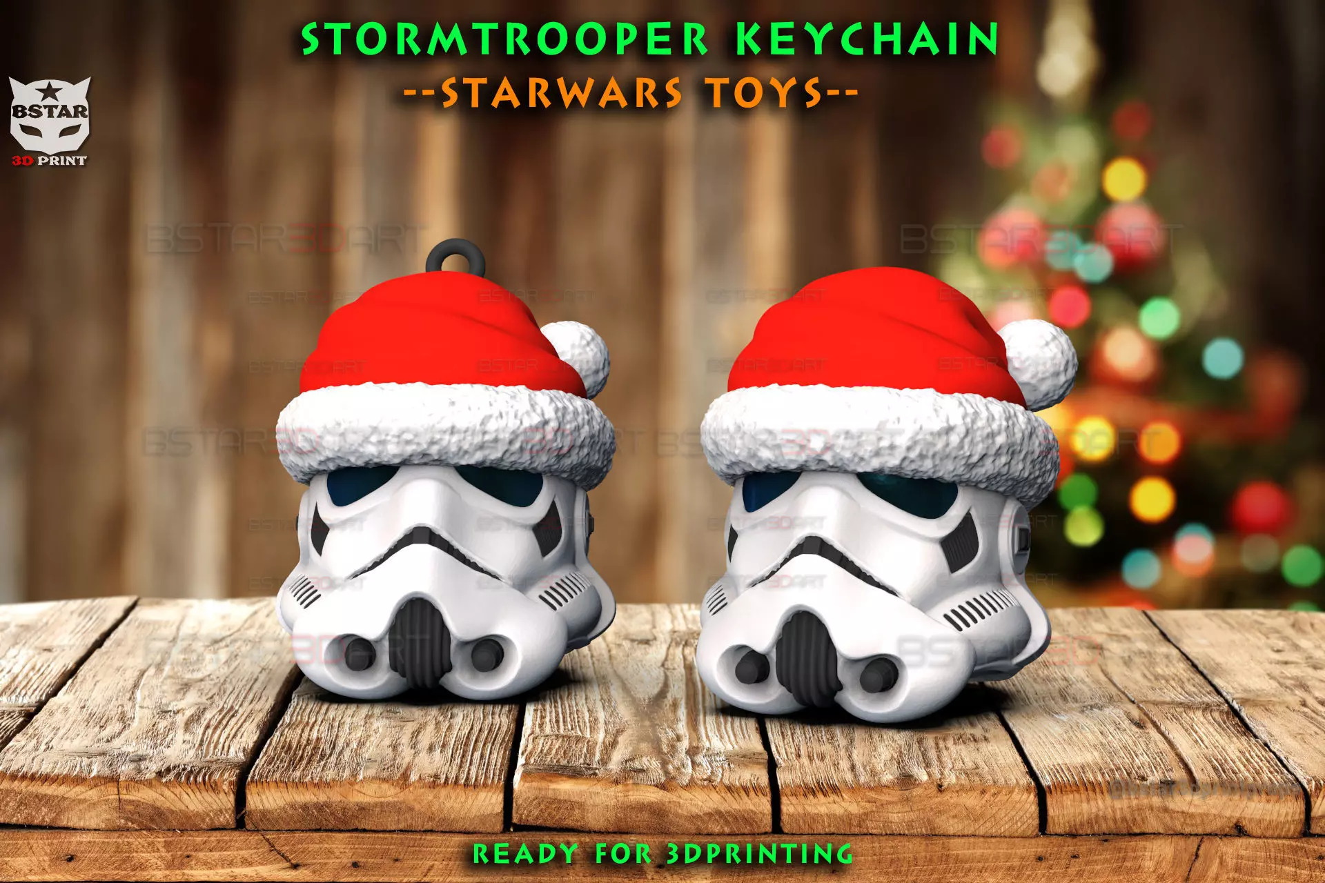 Stormtrooper keychain - Starwars Christmas Decoration 3D print model_0