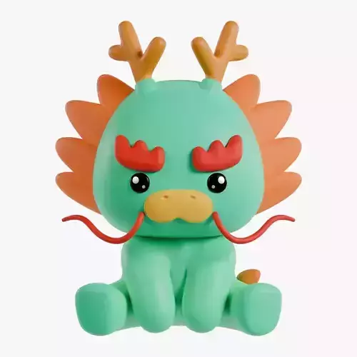Chinese Zodiac Year of the Dragon Sitting Pose