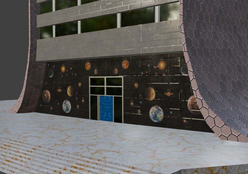 Scientific Building 111 Low-poly 3D model_14