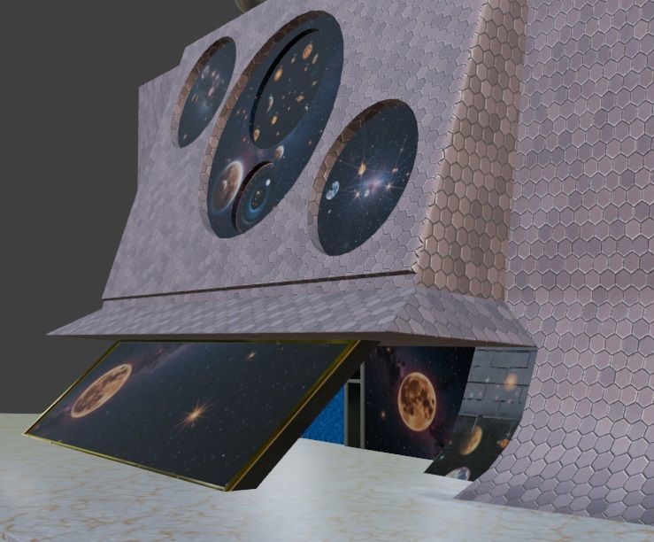 Scientific Building 111 Low-poly 3D model_6