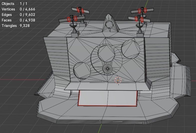 Scientific Building 111 Low-poly 3D model_17