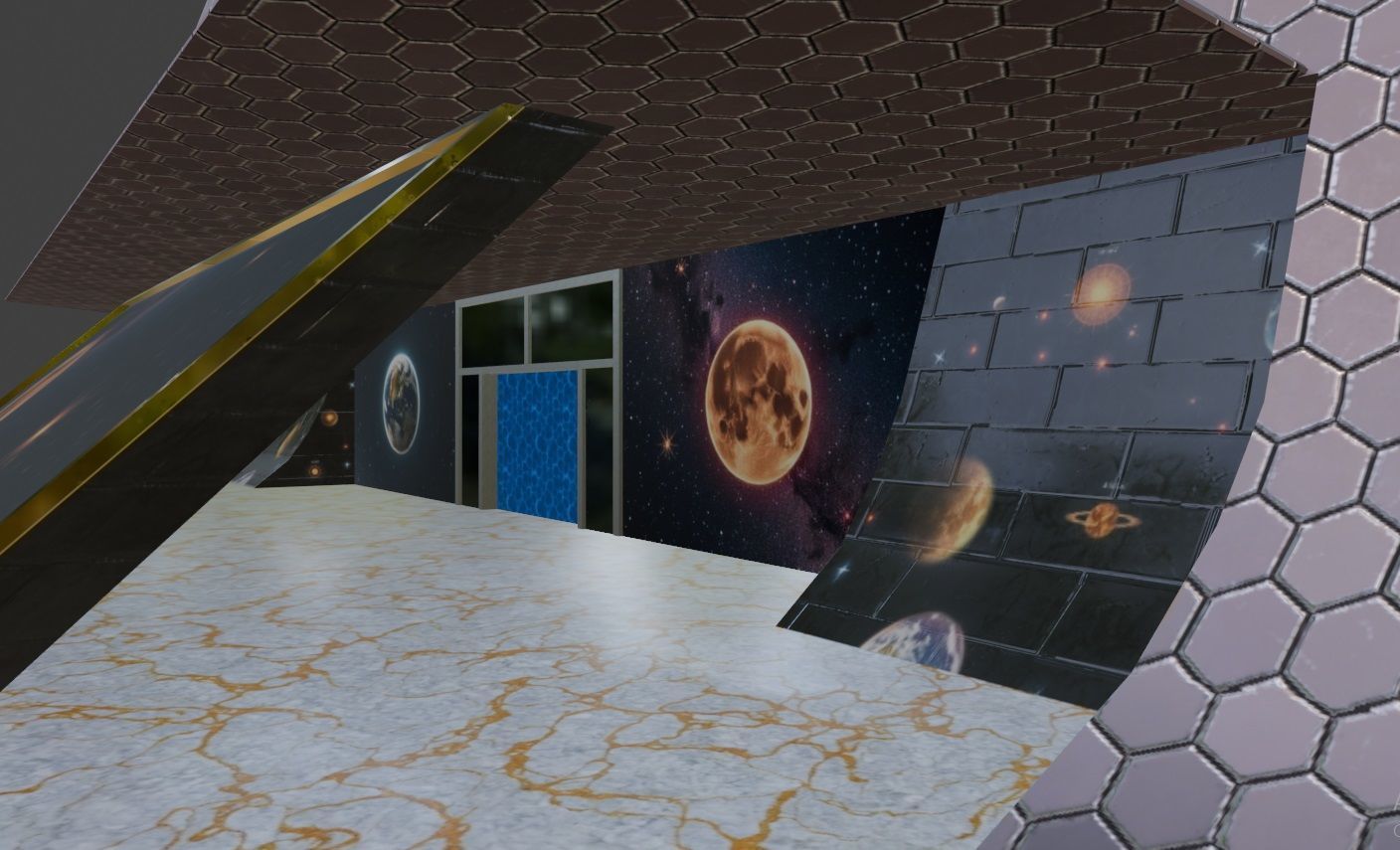 Scientific Building 111 Low-poly 3D model_7