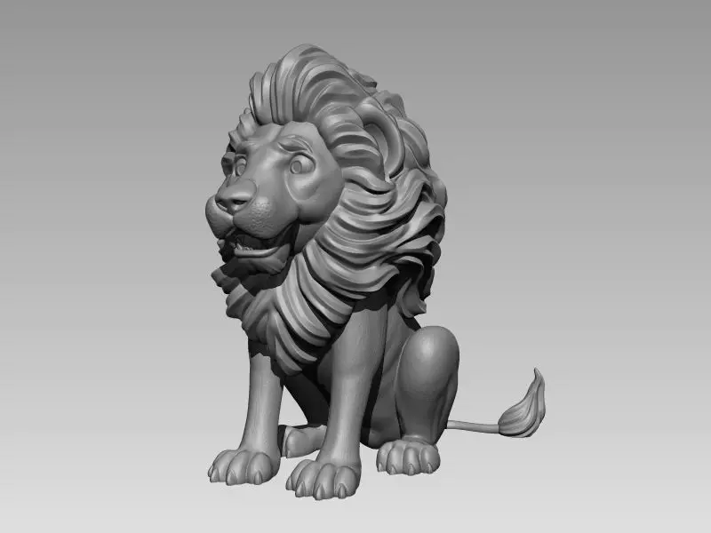 Kawaii Mini Lion 3D print model