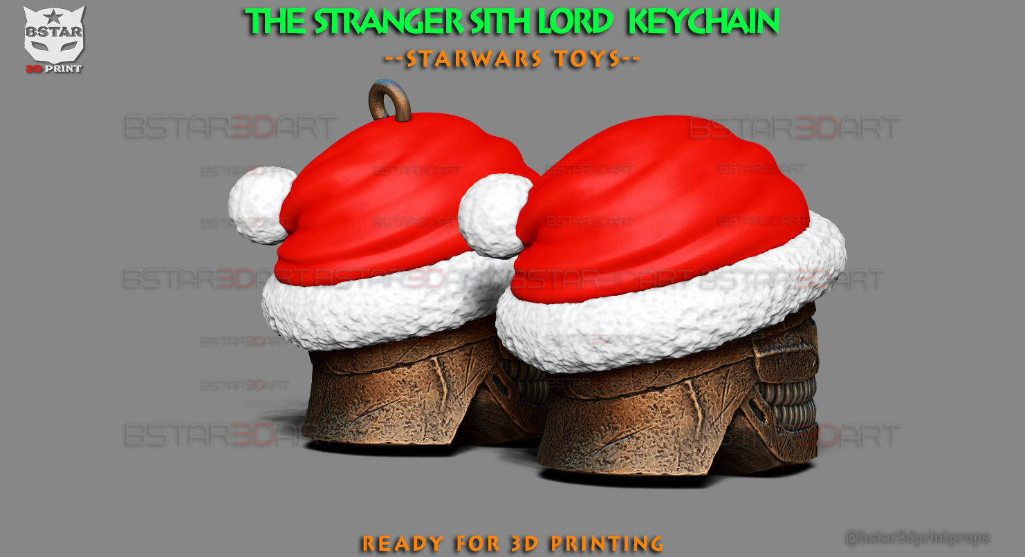 The Stranger Sith Lord keychain - Starwars Decoration 3D print model_2