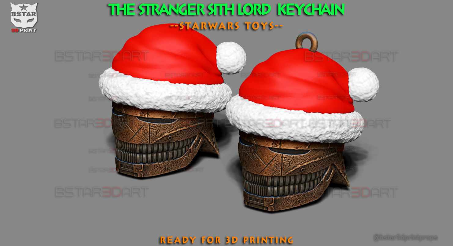 The Stranger Sith Lord keychain - Starwars Decoration 3D print model_4